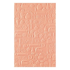 Spellbinders Embossing Folder - 3D Shiny New Day / Confection Companions